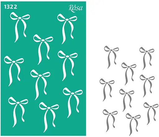 Трафарет багаторазовий самоклеючий №13х20см серія Текстури Rosa TALENT