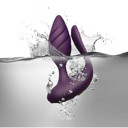 Анально-вагінальний вібратор для пар Rocks Off Cocktail Purple - фото 3