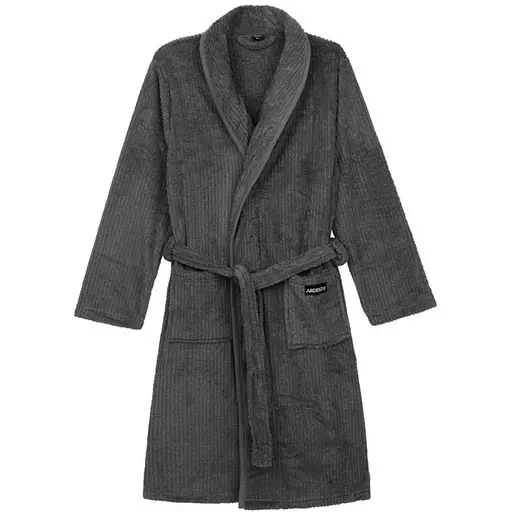 Халат мужской Ardesto Stripe размер XL/XXL темно-серый (ART2120MGX) - фото 1