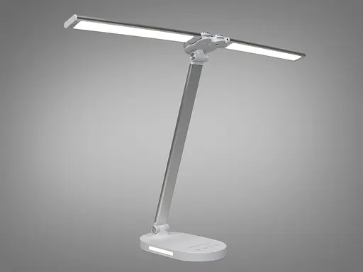 Світлодіодна настільна нічна лампа, 14 Вт, колір: хром сатин - фото 1