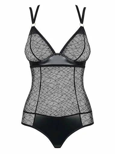 Боді Obsessive 859-TED-1 L/XL чорний - фото 6