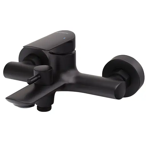 Змішувач для ванни з коротким зливом Koer KB-40028-05 KR5306 Чорний матовий - фото 2