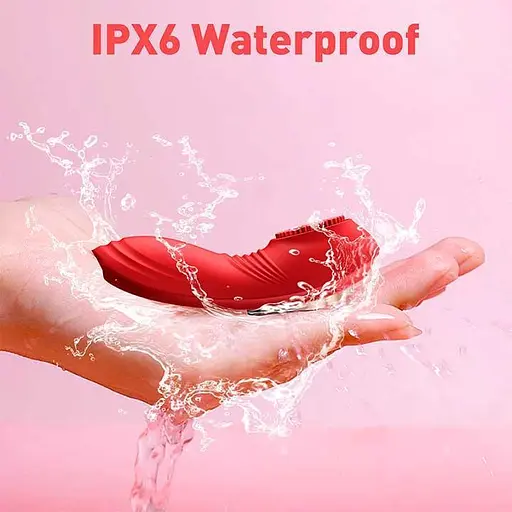 Смарт-вибратор Love Spouse Magnetic клиторальный 11 см для женщин USB 10 режимов красный - фото 11