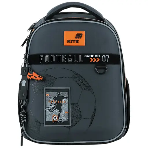 Рюкзак Kite Education каркасный 555 Goal Серый (K26-555S-6) - фото 1