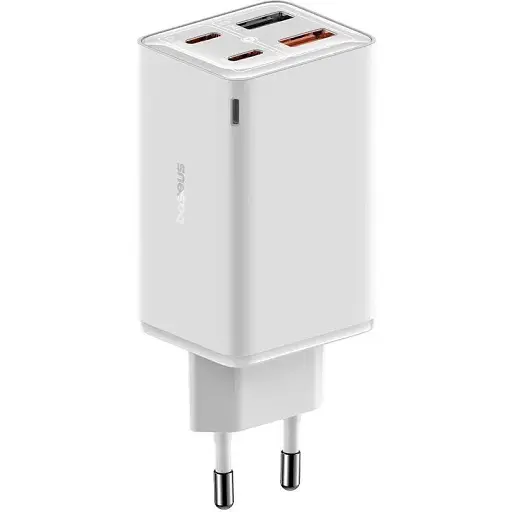 Зарядний пристрій Baseus GaN6 Pro 100W Fast Charger (4 виходи 2 Type-C + 2 USB-A) + кабель Type-C 100W (CCGAN100E6) - фото 1