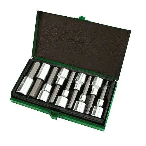 Комплект головок-біт шестигранник 1/2 Н4-Н17 80 мм Toptul hoz0007958 - фото 1