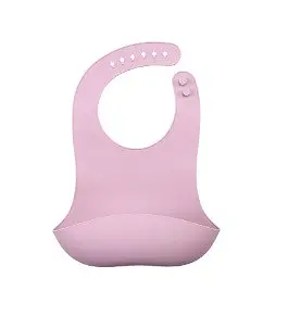 Силіконовий нагрудник слюнявчик 31х22 см, без бісфенолу А, Mauve - фото 1