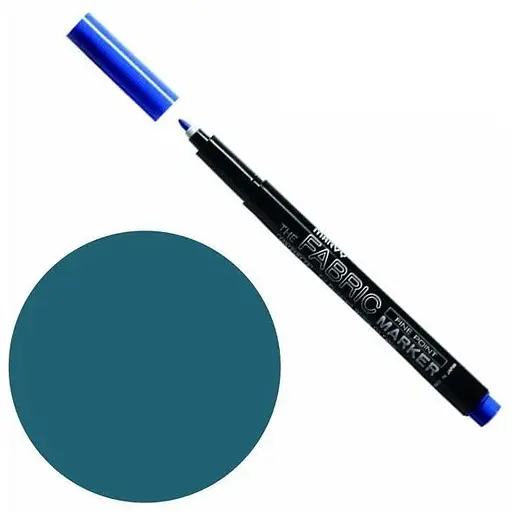 Маркер Синій морський для світлих тканин односторонній 2 мм #522 Fine point Marvy - фото 1