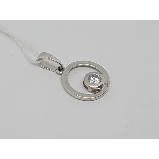 Золотая подвеска Столичная Ювелирная Фабрика с фианитом. 440432Б - фото 2