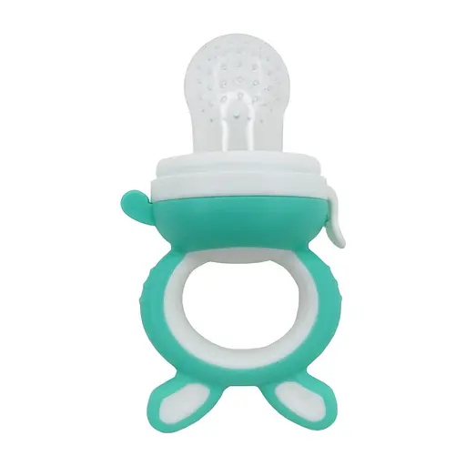 Ниблер для прикорма младенцев "Зайчик" MGZ-0002(Mint) прорезиненная ручка - фото 2