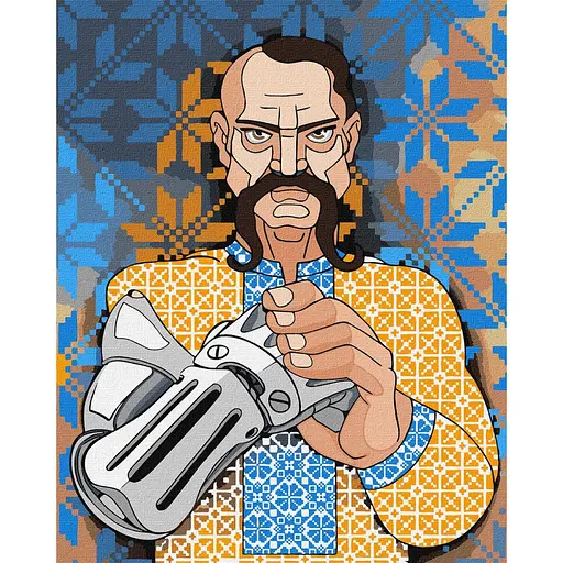 Картина по номерам "Украинский киборг" ©mosyakart Ideyka KHO2594 40х50 см