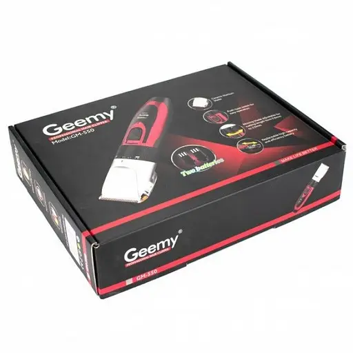 Машинка для стрижки волосся Geemy GM-550 з насадками - фото 4