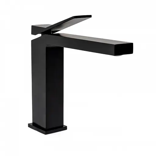 Змішувач для умивальника Rea Duet black чорний низький REA-B4412 Чорний - фото 4