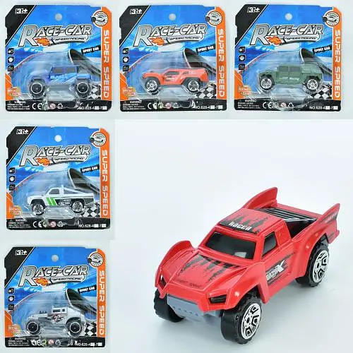 Машина, 7 см, на листе, 12x12x3.5 см (В ассортименте) 628-7 - фото 2