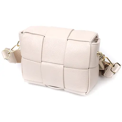 Женская сумка Vintage с переплетами из натуральной кожи 17х12.5х5.5 см sum0029052 - фото 2