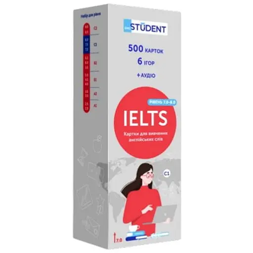 Настольная игра English Student Карточки для изучения английского языка English Student IELTS уровень 7.0-8.0 (укр.) (591226015) - фото 1