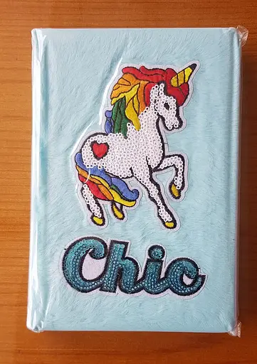 Блокнот пушистый Единорог, 60 листов, линейка, 70 г/м², 19x13 см (в ассортименте)