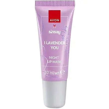 Нічна маска для губ з екстрактом лаванди Sinsay Avon 10 мл - фото 1