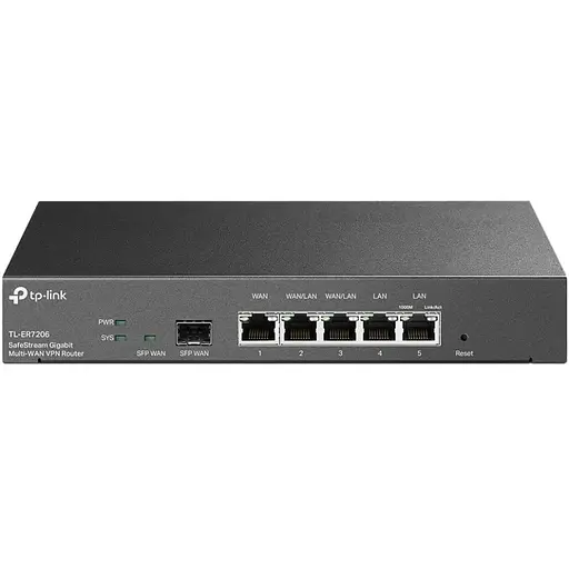 Мультисервісний маршрутизатор TP-LINK ER7206 2xGE LAN 1xGE WAN 2xGE LAN 1xSFP VPN Omada