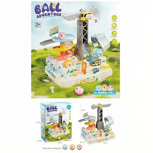 Трек T 920 A механічне керування, підсвічування, звук, механічний кран, кульки, наліпки - фото 2