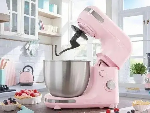 Кухонный комбайн Silver Crest миксер тестомес планетарный SKM 600 A1 5 л Розовый - фото 9