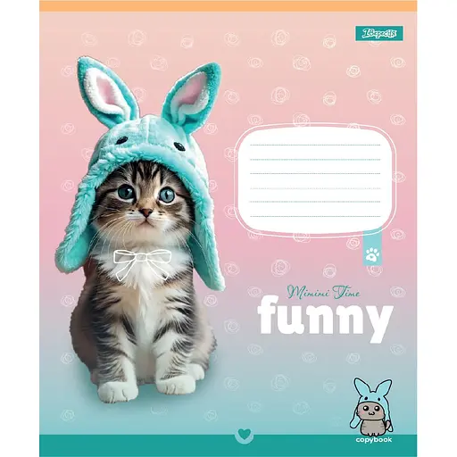 Набор тетрадей 1 Вересня Funny Pets А5 в косую линию 12 листов 25 шт. (768210) - фото 5