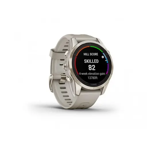 Смарт-часы Garmin Fenix 7S Sapphire Solar Soft Gold w. Light Sand Band (010-02776-14/15) - фото 3