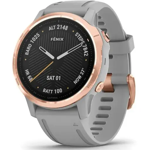 Смарт-годинник Garmin Fenix 6S Rose Gold-tone with Powder Grey Band (010-02159-21/20)
