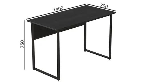 Компьютерный стол Коди 75x140x70 черный ДСП Сосна Кембра 32мм FRD-103790 - фото 2