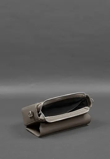 Женская кожаная сумка Mary темно-бежевая - фото 2