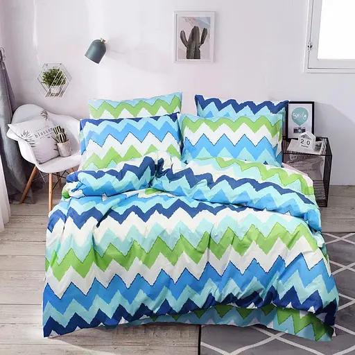 Наволочка 70х70 см микрофибра голубого цвета 326862