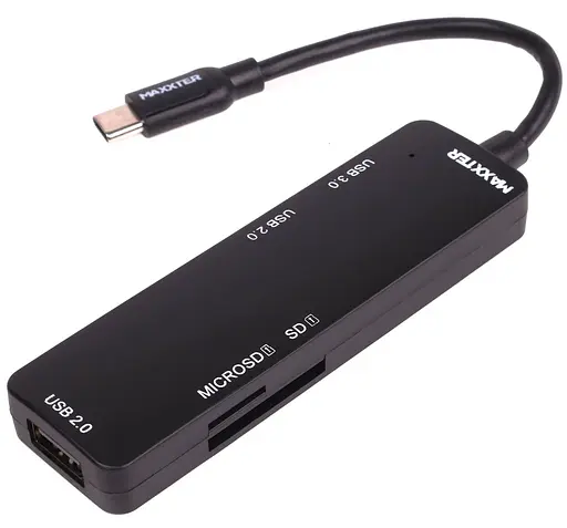 USB-Хаб Maxxter USB 3.0 Type-C HU3C-3PTF-01 (HU3C-3PTF-01) - фото 1