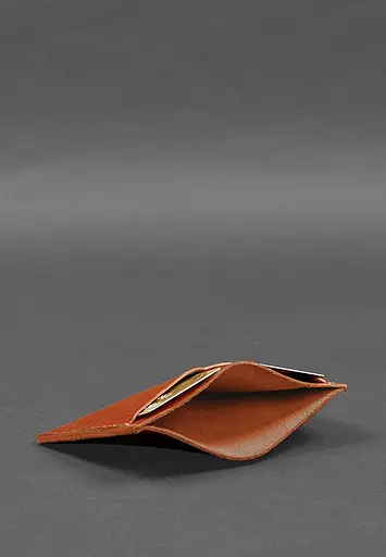 Кожаная обложка-органайзер для документов 6.2 светло-коричневый краст - фото 6