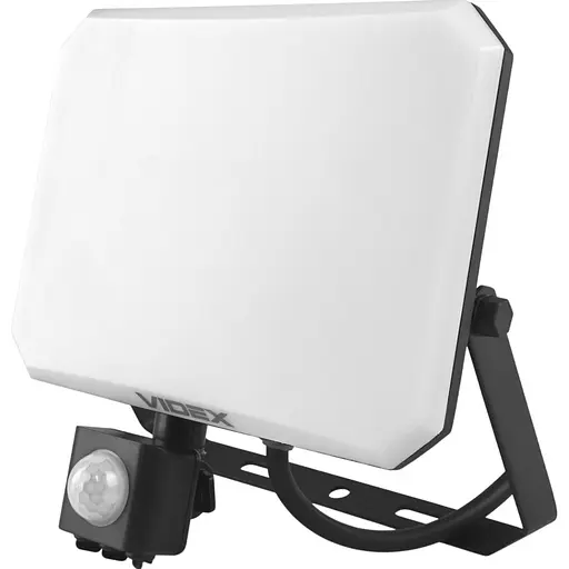 Светодиодный прожектор Videx F3 с датчиком движения и освещенности 50W 5000K Black (VLE-F3-0505B-S) [144847] - фото 1