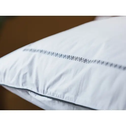 Комплект постільної білизни Ecotton Premium євро перкаль вишивка з графітовим кантом (25141) - фото 9