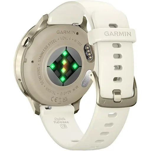 Смарт-часы Garmin Venu 4, 41 мм Lunar Gold with Bone Silicone Band 010-03013-00 (146404) - фото 7