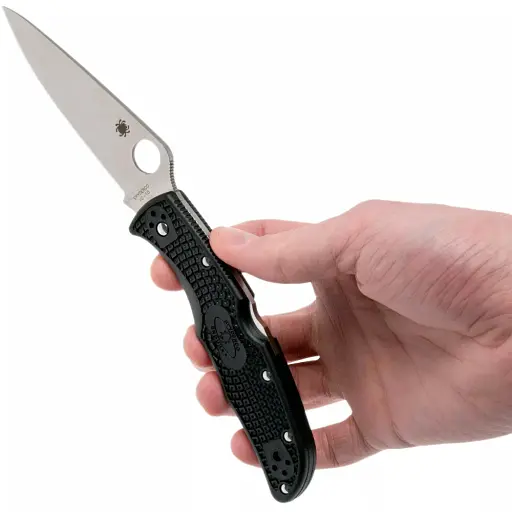 Нож Spyderco Endura 4 Lightweight Flat Ground Black - фото 4