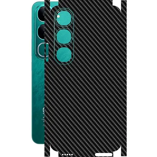 Захисна плівка StatusSKIN для Vivo Y300 5G Корпус Вініл Карбон чорний