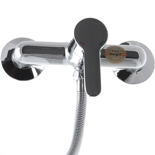 Змішувач для душу Ibergrif Square M12022 IB0024, Хром - фото 4