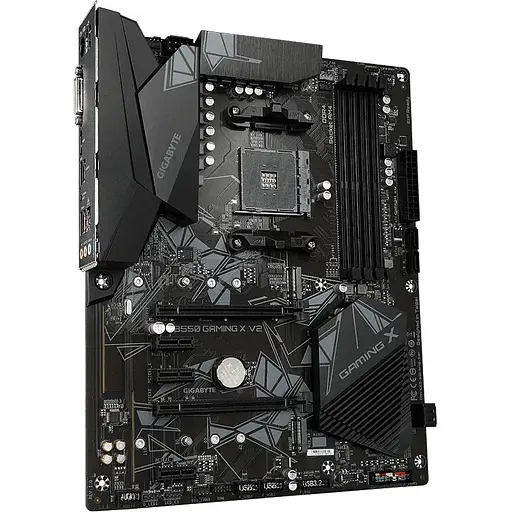 Материнская плата Gigabyte AM4 (B550) B550 Gaming X V2, B550, 4xDDR4, CrossFireX, Int.Video (CPU), 4xSATA3, 2xM.2, 1xPCI-E 16x 4.0, 1xPCI-E 16 3.0, ALC887, GLan, 6xUSB3.2/6xUSB2.0, DVI-D/HDMI, ATX - фото 3