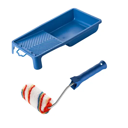 Валик "Елітаколор" 100х30 мм з ручкою та ванночка Polax (770-179) - фото 1