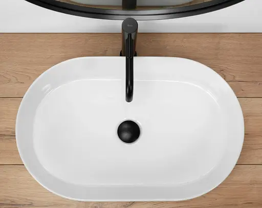 Умивальник Rea Nadia накладний білий REA-U1055, Білий - фото 5