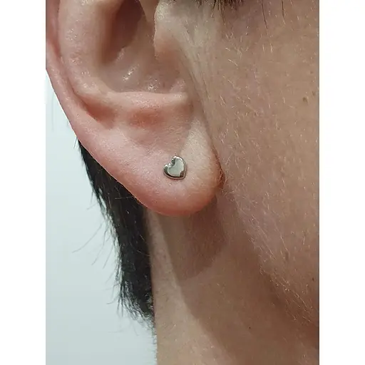 Золотая моносерьга Семейные драгоценности Сердечко. 131053 - фото 2