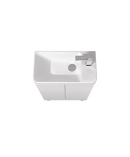 Тумба Мойдодир Perl 55-U с умывальником Dana 55 Белый универсальная Белый - фото 5