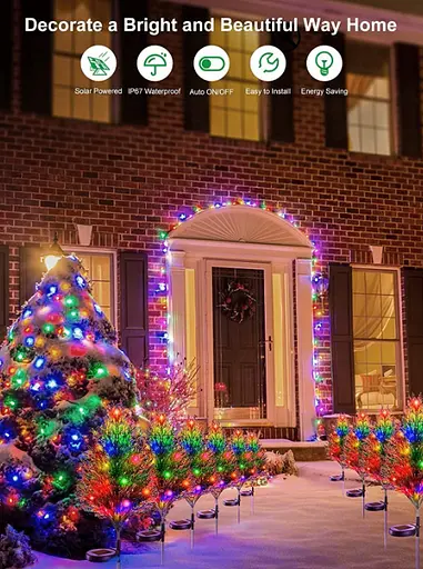 Світильник Sun Lamp сонячний декоративний кольоровий світлодіодний ялинкова ілюмінація - фото 5