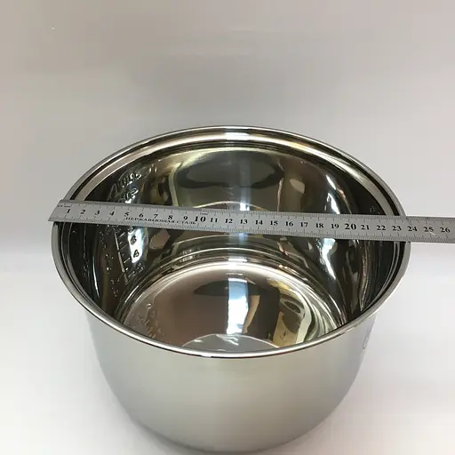 Универсальная стальная кастрюля для мультиварки на 5 литров H=145 мм, D=235 мм - фото 9