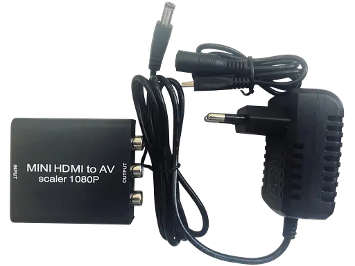 Конвертор-переходник Atcom HDMI-3RCA с блоком питания - фото 1