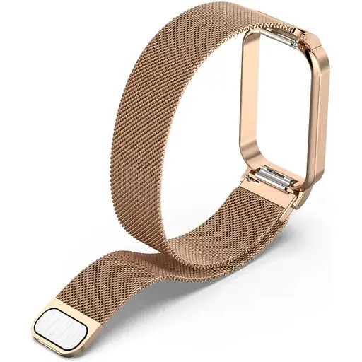 Ремінець DK CDK Metal Milanese Loop Magnetic для Xiaomi Mi Band 8 Active (016244) (rose gold) - фото 3