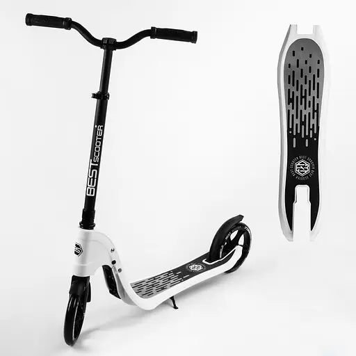 Самокат Best Scooter 92х48х104 см Чорно-білий 000231607 - фото 2