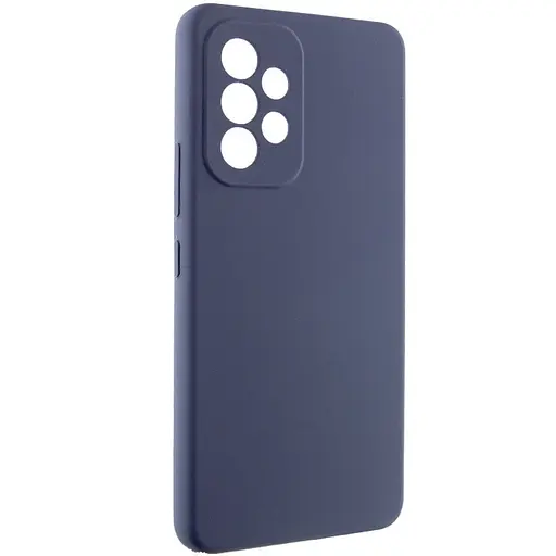 Чохол Silicone Cover Lakshmi Full Camera (AAA) для Samsung Galaxy A33 5G Темно-синій / Midnight blue - фото 2
